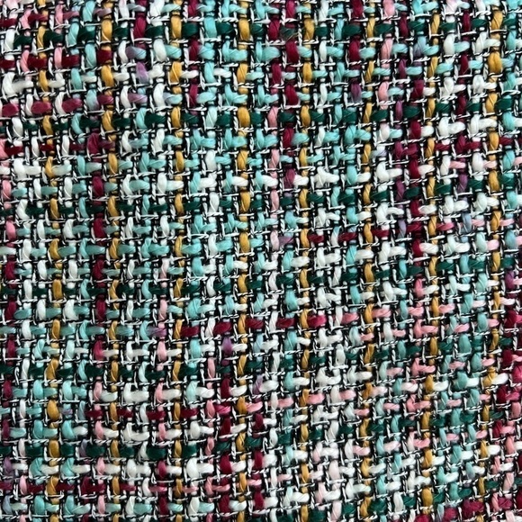 LOFT multicolor woven skirt, fullly lined, size 10 - Picture 4 of 6